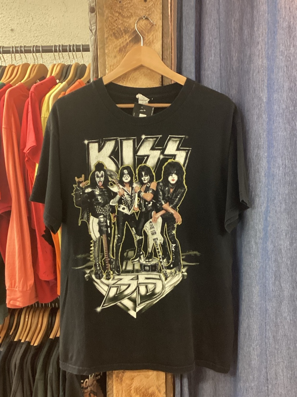 Vintage Kiss Alive 35 Black Band T-Shirt